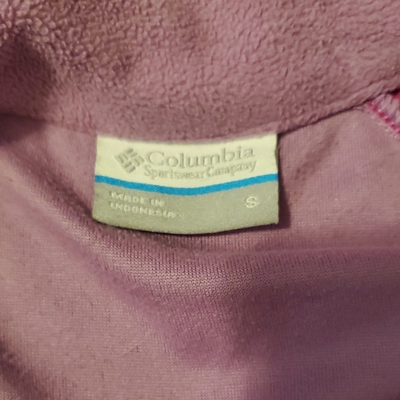 Columbia Women's Pink and Purple Fleece Top - Picture 2 of 8